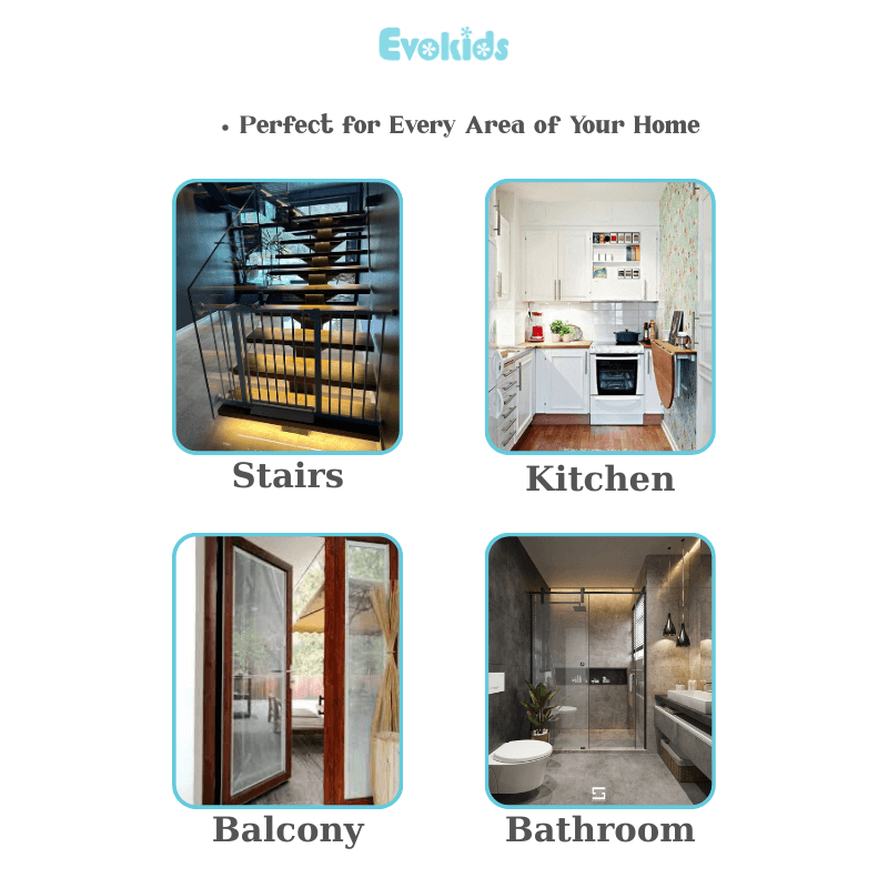 Evokids Double Lock Baby Safety Gate