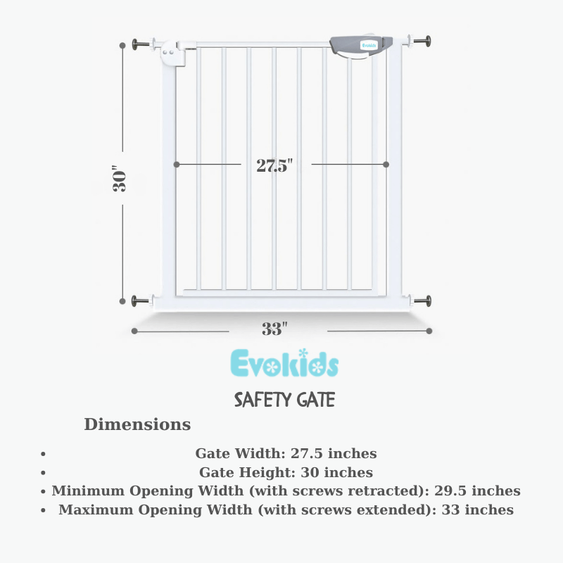Evokids Double Lock Baby Safety Gate