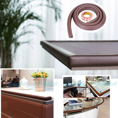 Evokids Jumbo Thick Edge And Corner Protectors For Baby Proofing (20ft Edge + 4 Corners) Brown