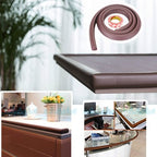 Evokids Jumbo Thick Edge And Corner Protectors For Baby Proofing (20ft Edge + 4 Corners) Brown