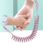 Evokids Spiral Safety Wristband with Steel Core – Pink